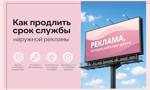 Как продлить срок службы наружной рекламы в Копейске